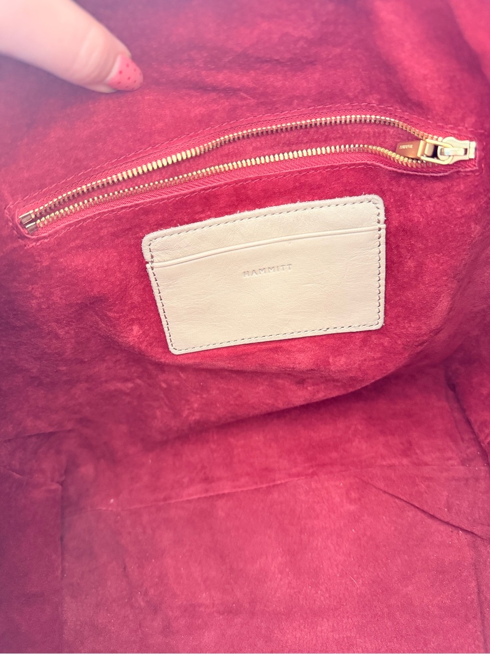 HAMMITT Large Daniel Purse - Tan/Taupe - with extendable arm strap -2022 Vintage - Picture 6 of 9